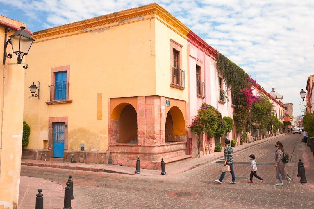 Historic center of Queretaro Mexico with colonial architecture, living in Mexico as an expat