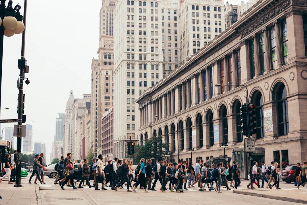 International professionals in modern city - global talent mobility